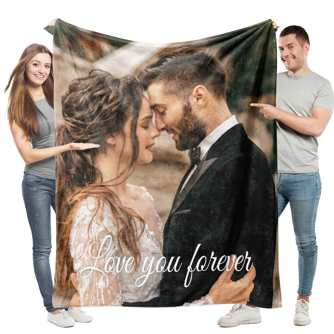 Ideas Custom Full Photos Text  Flannel Blankets