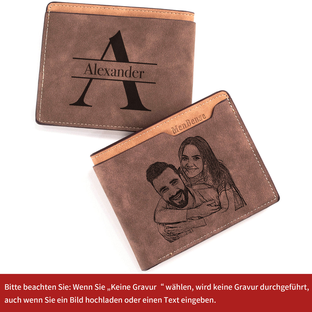 Easycosy Personalized Photo Wallet Engraved with Text-3