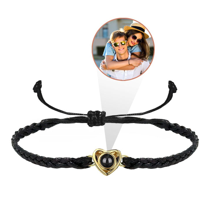 Customized Personalized Photo Heart Bracelet