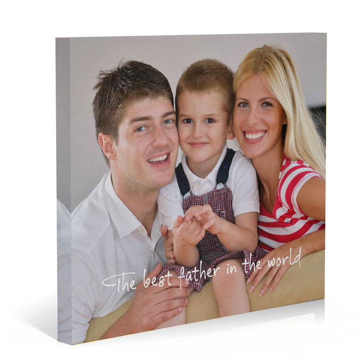 Easycosy Father's Day Gifts Custom Framed Canvas Prints with Your Photos（Made in USA）