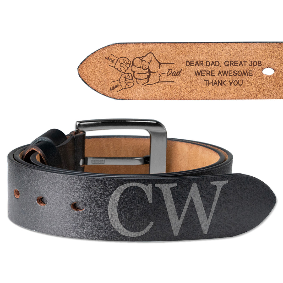 Easycosy Personalized Leather Belt（Made in USA）