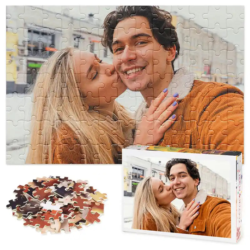 Custom Photo Puzzle Valentine's Day Gifts 70 Pieces(12x20cm)