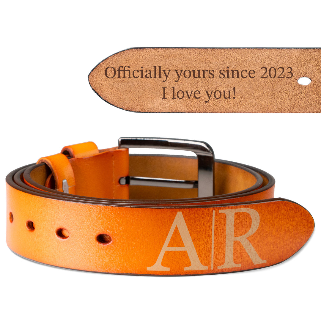 Easycosy Personalized Leather Belt-4（Made in USA）