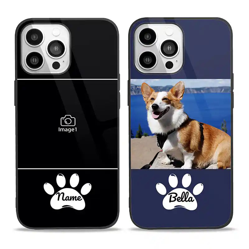Custom Photo Text With Icon iPhone Case