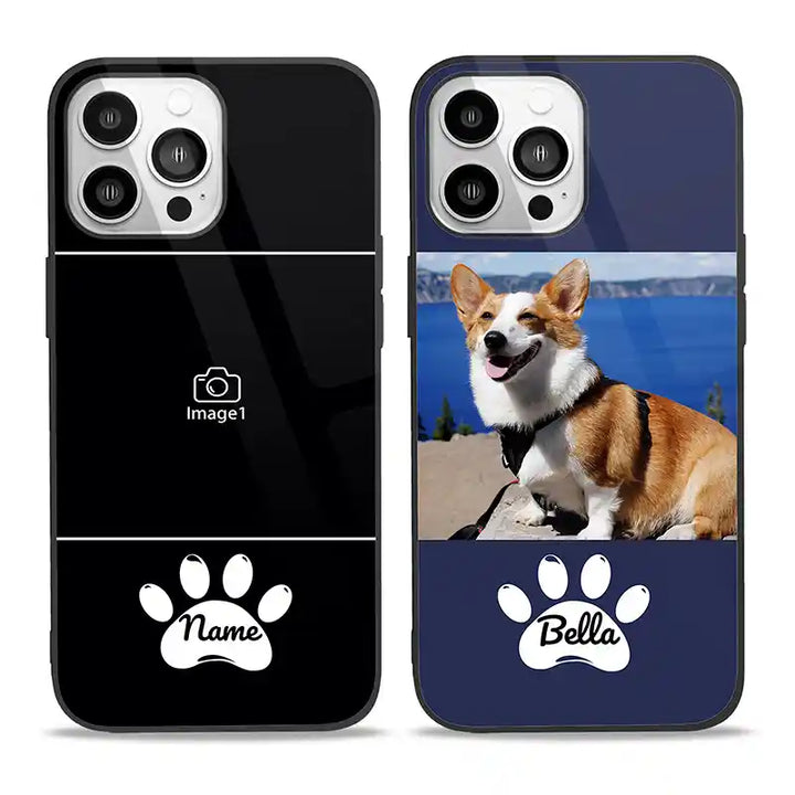 Custom Photo Text With Icon iPhone Case