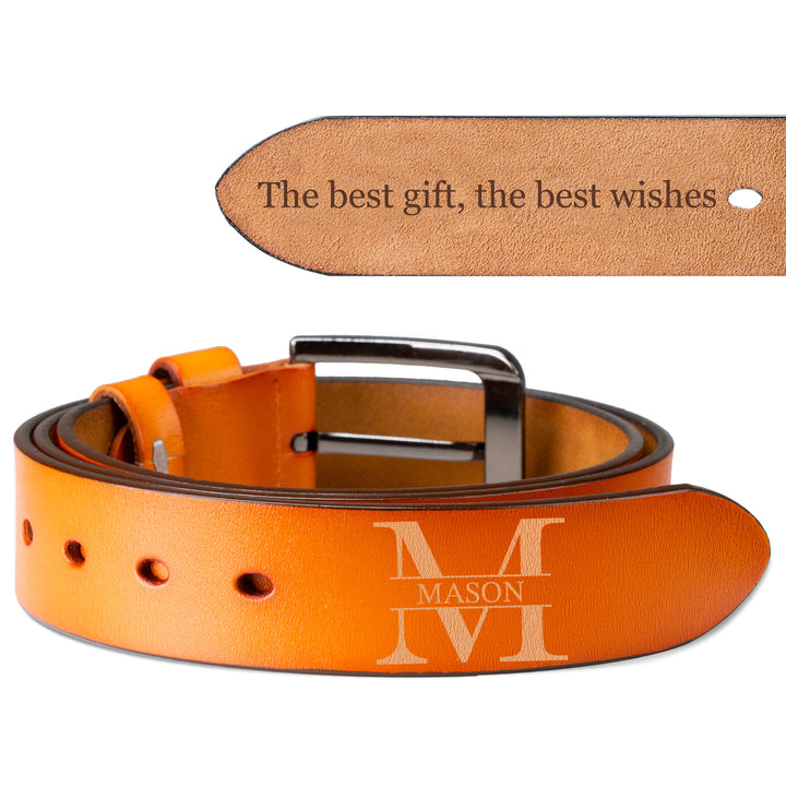 Easycosy Personalized Leather Belt-3（Made in USA）