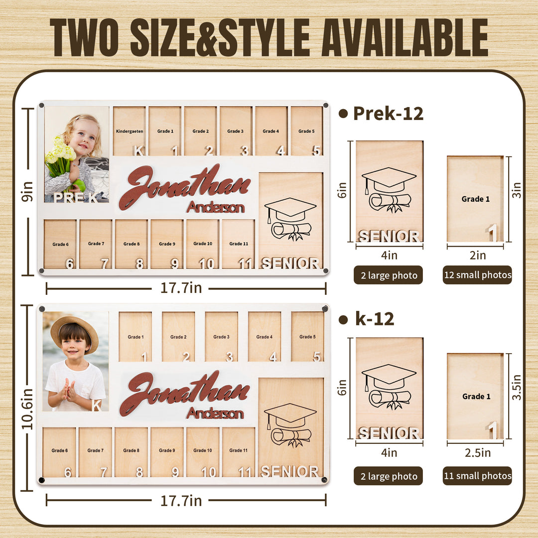 Easycosy  K-12 School Picture Frame Custom Wooden Frame