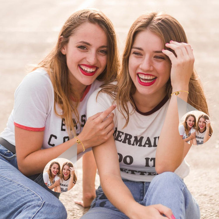 Personalized Birthstone Pendants Projection Bracelet