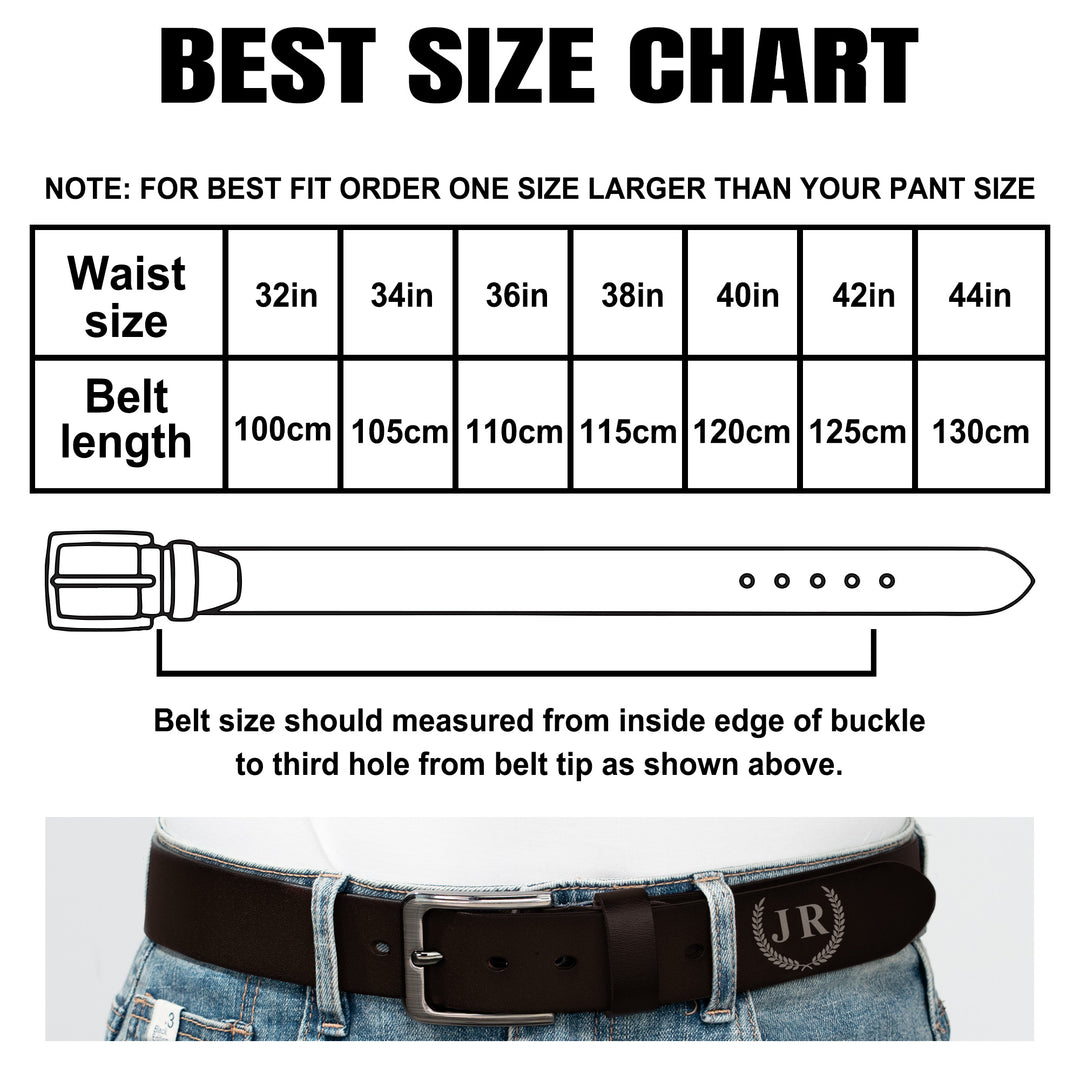 Easycosy Personalized Leather Belt-5（Made in USA）