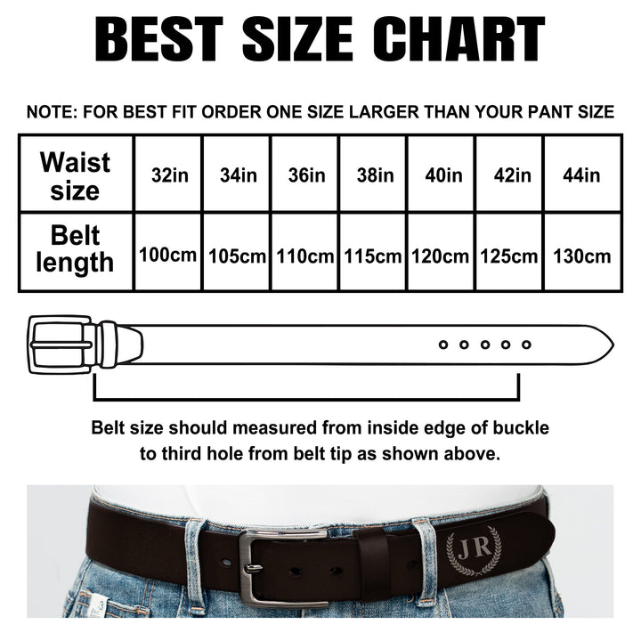 Easycosy Personalized Leather Belt-5（Made in USA）