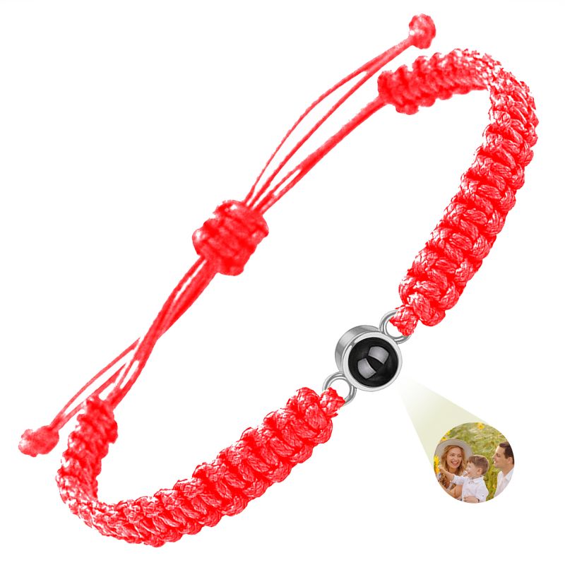 Customized Personalized Photo Bracelet With Thick Rope