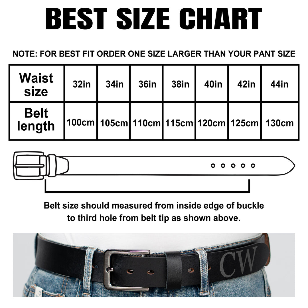 Easycosy Personalized Leather Belt（Made in USA）