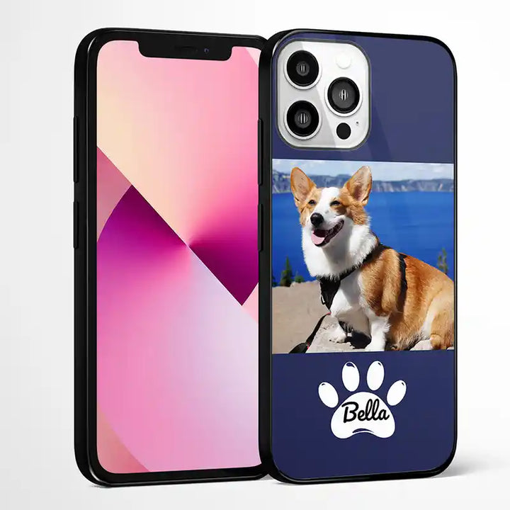 Custom Photo Text With Icon iPhone Case