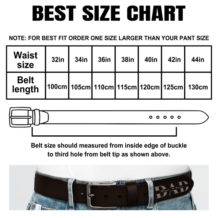 Easycosy Personalized Leather Belt-2（Made in USA）