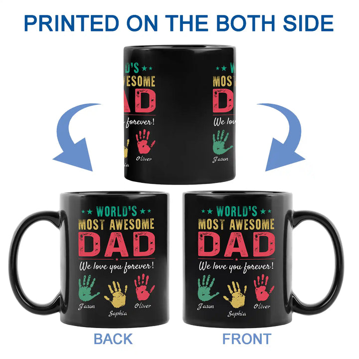 Easycosy Personalized Name Coffee Mug Handprint Design