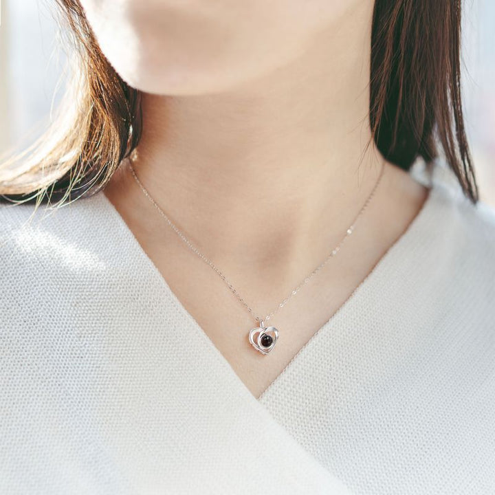 Easycosy Personalized Infinite Love Projection Necklace
