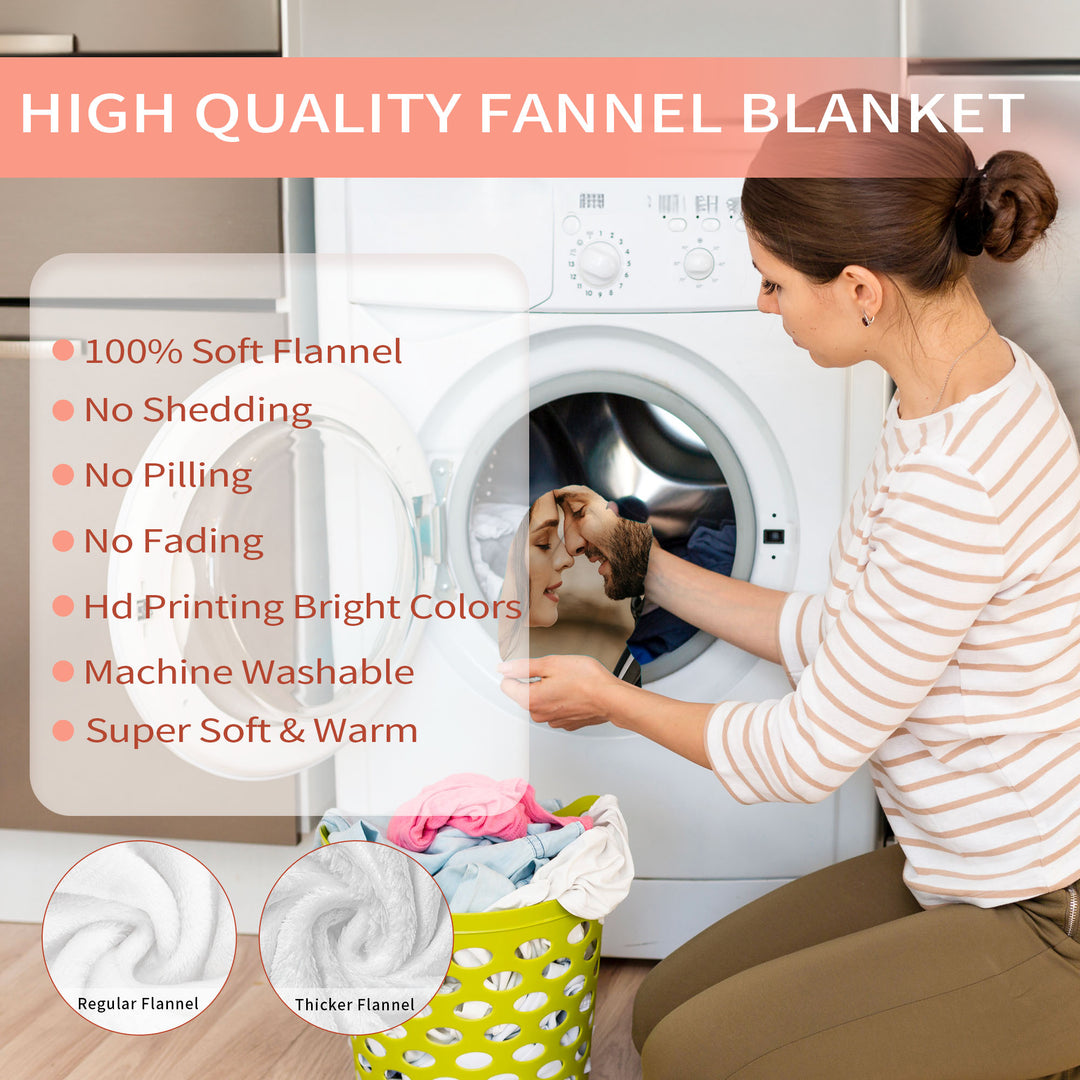 Ideas Custom Full Photos Text  Flannel Blankets