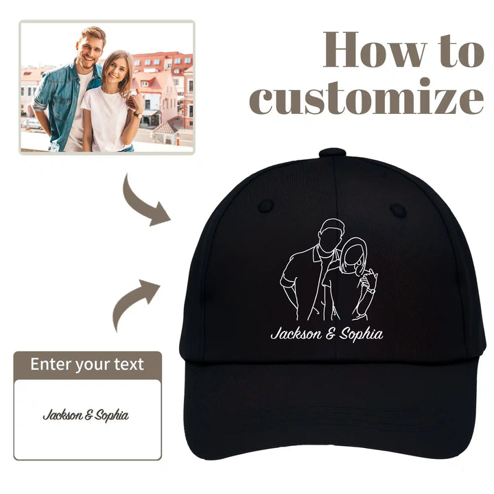 Easycosy Custom Baseball Cap Fathers Day Hats（Made in USA）