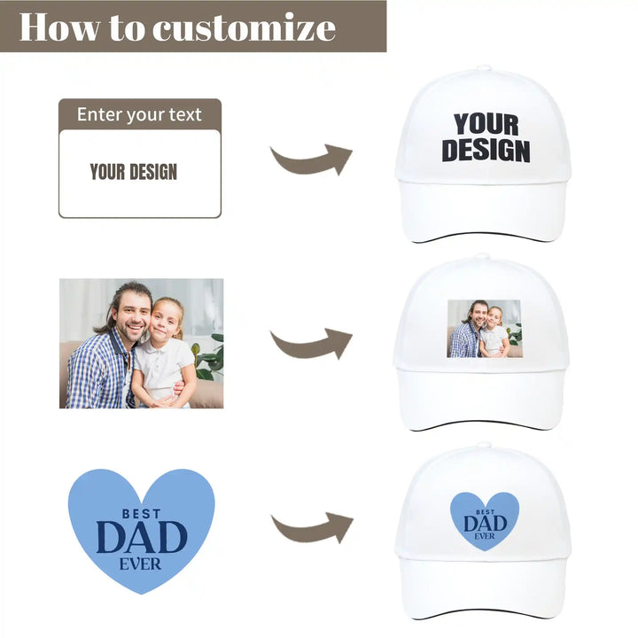 Easycosy Custom Baseball Cap Personalized Trucker Hat（Made in USA）