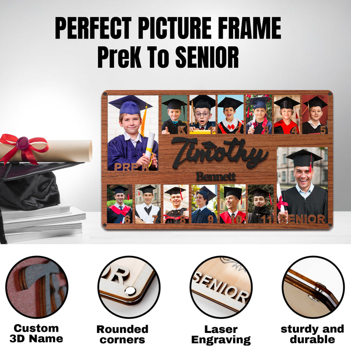 Easycosy  K-12 School Picture Frame Custom Wooden Frame-3