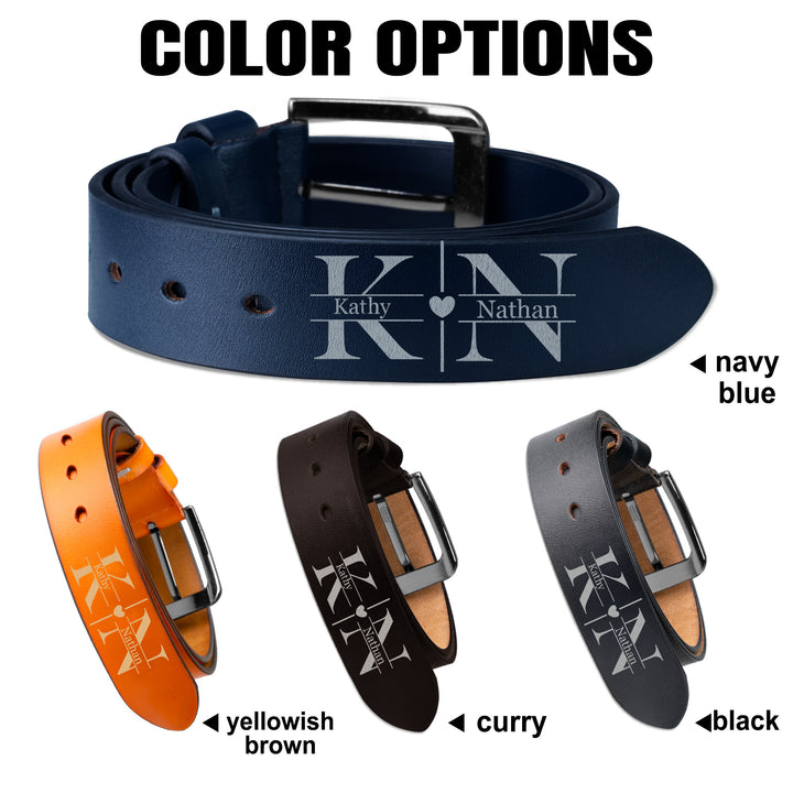 Easycosy Personalized Leather Belt-6（Made in USA）