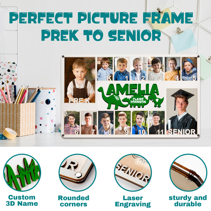 Easycosy  K-12 School Picture Frame Custom Wooden Frame-2