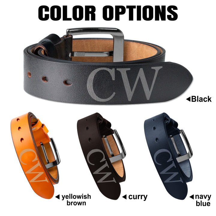 Easycosy Personalized Leather Belt（Made in USA）
