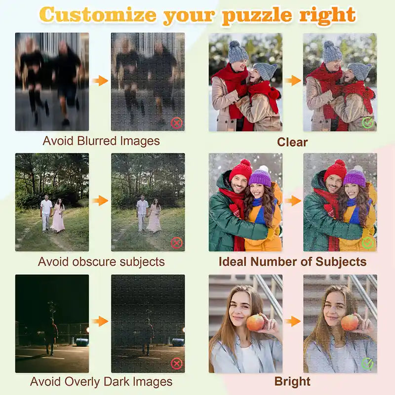 Custom Photo Puzzle Best Friends Gifts 120 Pieces(20x25cm)