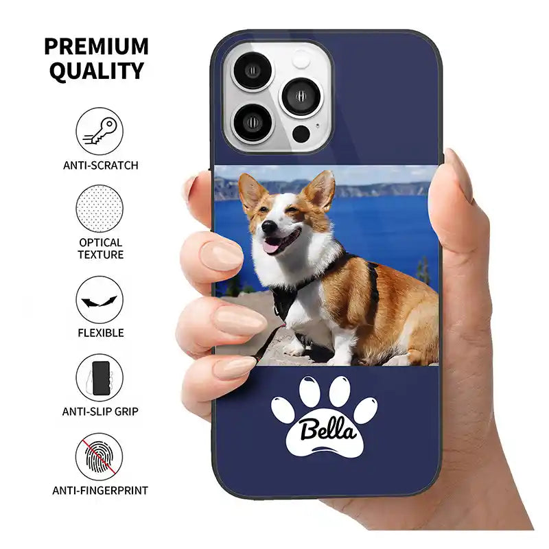 Custom Photo Text With Icon iPhone Case