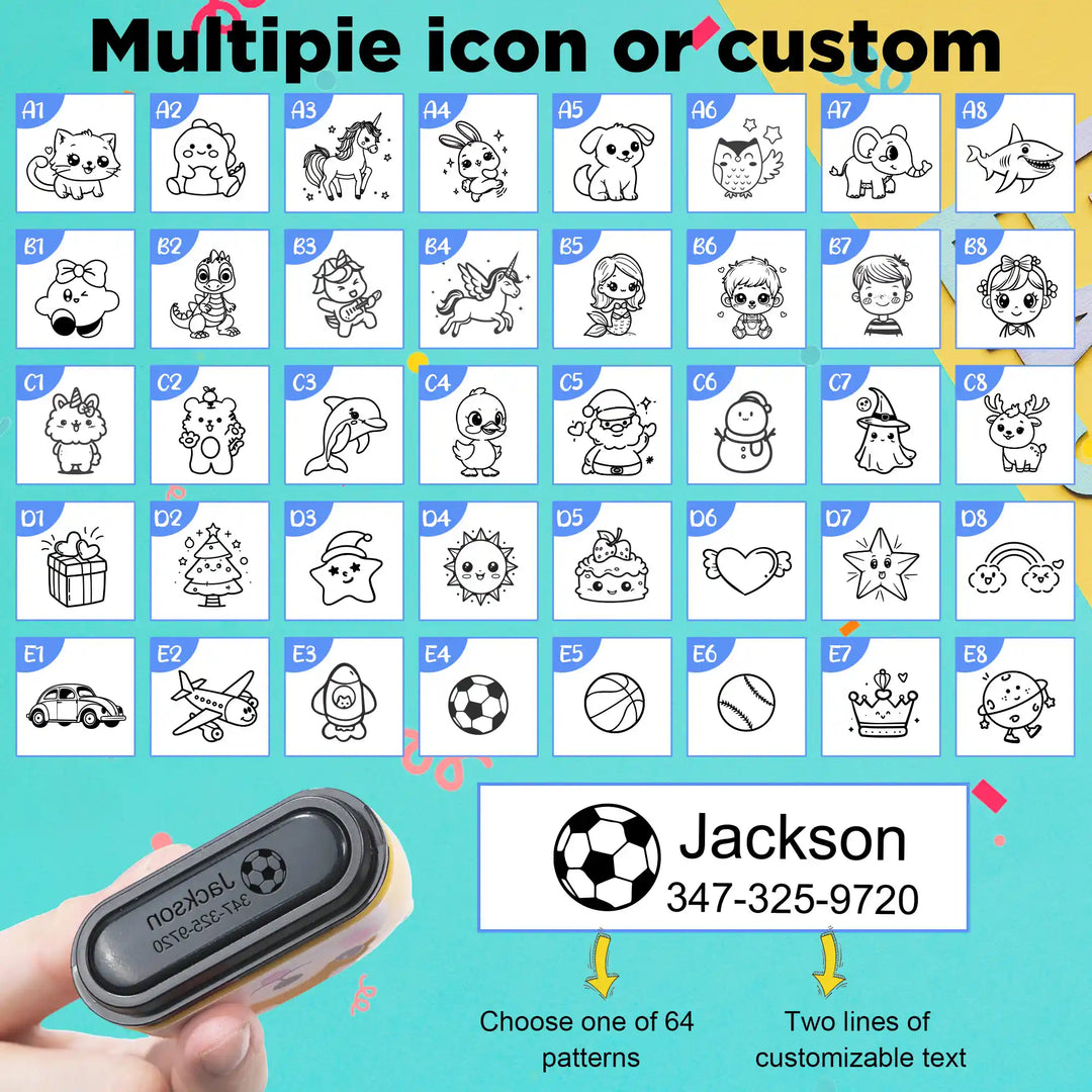 Easycosy Name Stamp Custom Clothing Labels for Kids