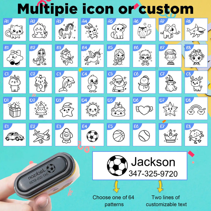 Easycosy Name Stamp Custom Clothing Labels for Kids