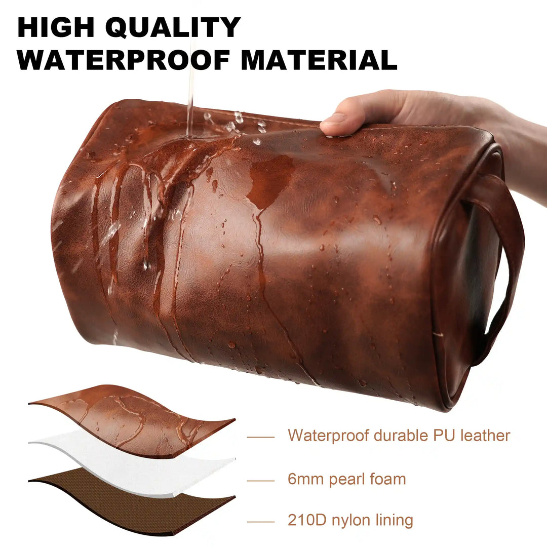 Easycosy Personalized Toiletry Bag Engraved with Name & Text（Made in USA）