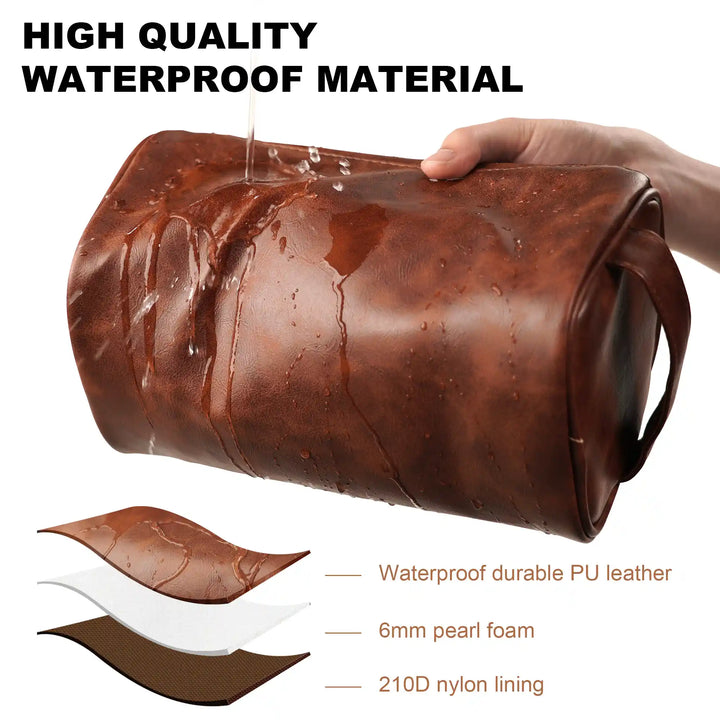 Easycosy Personalized Toiletry Bag Engraved with Name & Text（Made in USA）