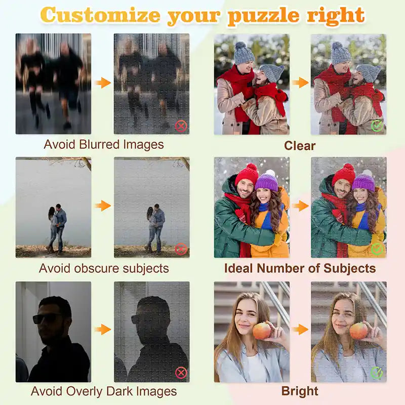 Custom Photo Puzzle Valentine's Day Gifts 35 Pieces(10x15cm)