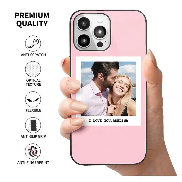 Custom Photo Text iPhone Case