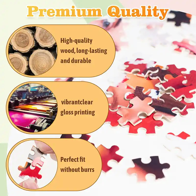 Custom Photo Puzzle Valentine's Day Gifts 70 Pieces(12x20cm)