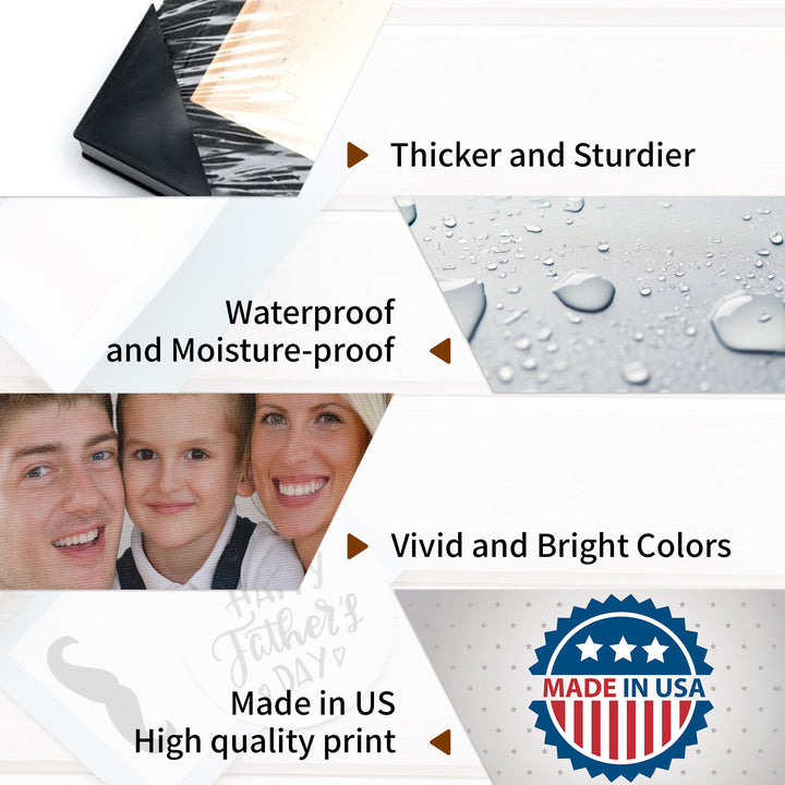 Easycosy Father's Day Gifts Custom Framed Canvas Prints with Your Photos（Made in USA）