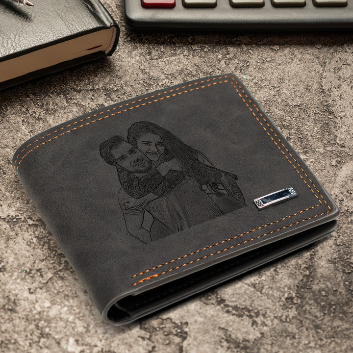 Easycosy Personalized Photo Wallet Engraved with Text-4