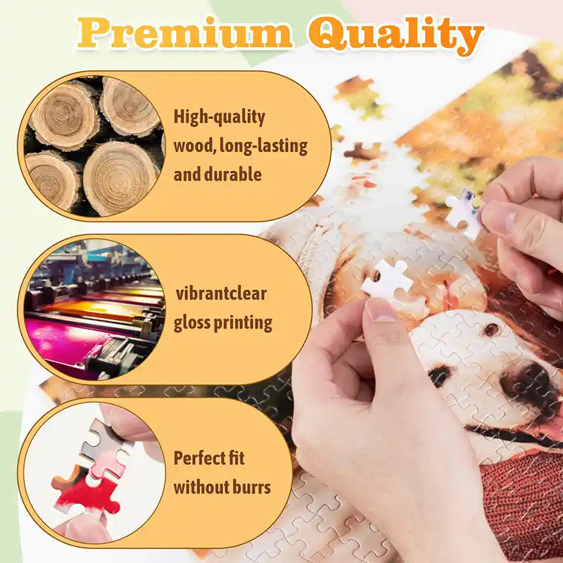 Custom Pet Photo Puzzle Gifts 300 Pieces(26x38cm)