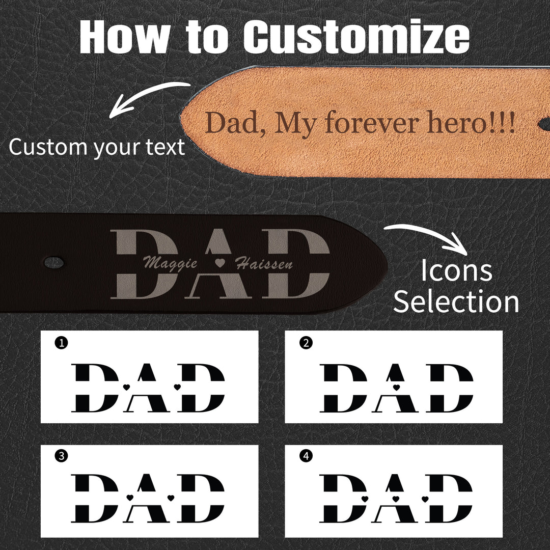 Easycosy Personalized Leather Belt-2（Made in USA）