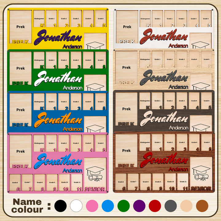 Easycosy  K-12 School Picture Frame Custom Wooden Frame