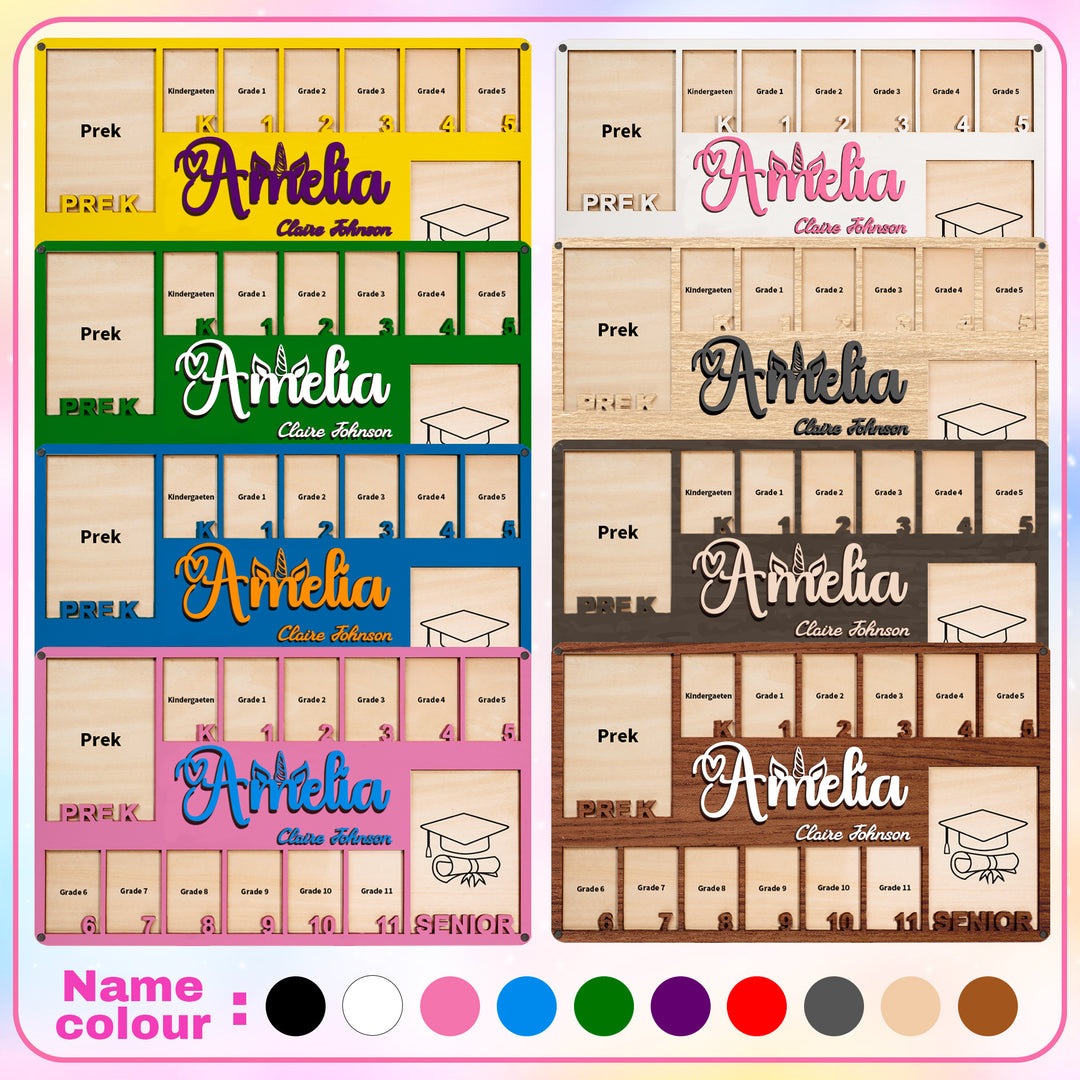 Easycosy  K-12 School Picture Frame Custom Wooden Frame-1