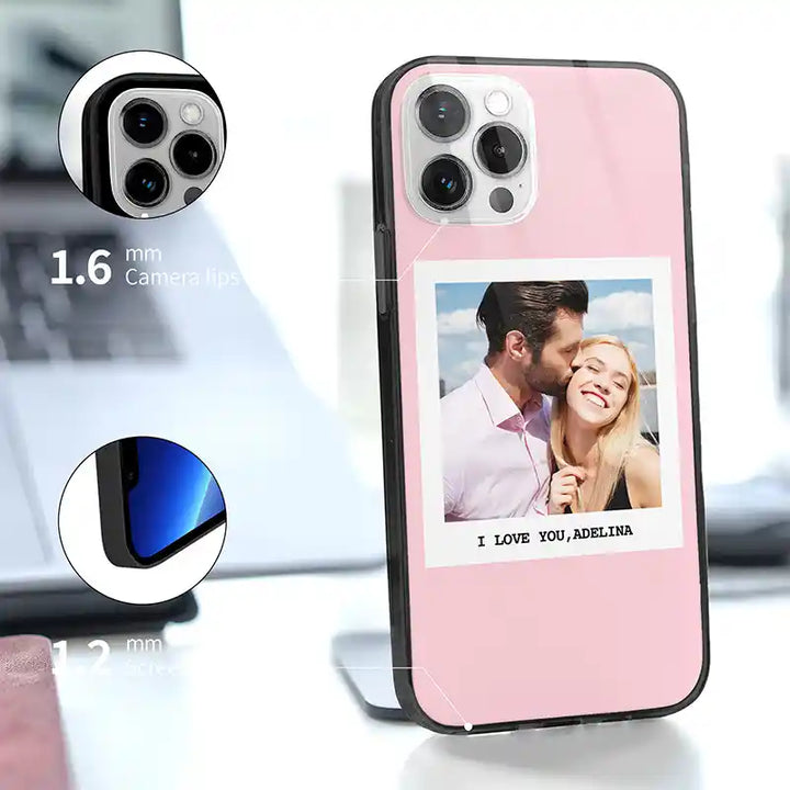 Custom Photo Text iPhone Case