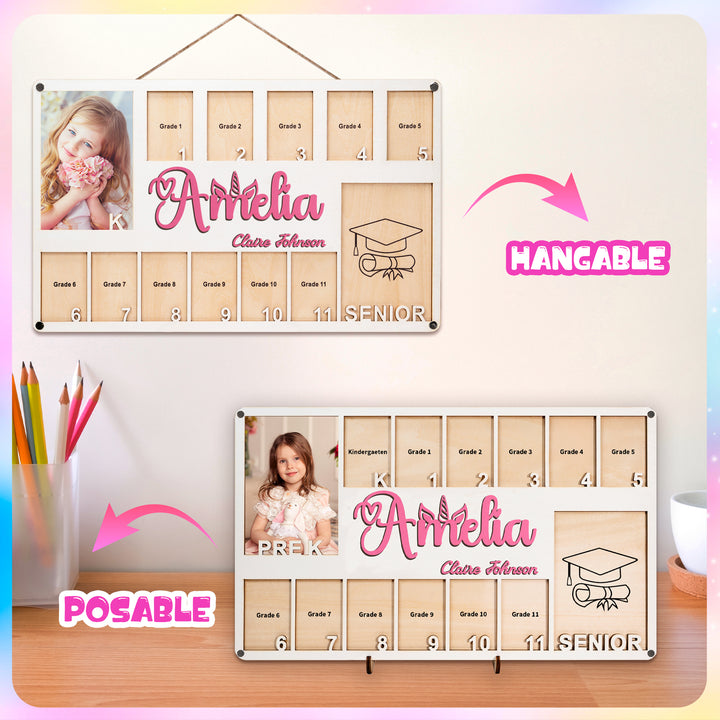 Easycosy  K-12 School Picture Frame Custom Wooden Frame-1