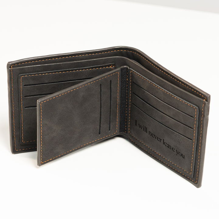 Easycosy Personalized Photo Wallet Engraved with Text-4