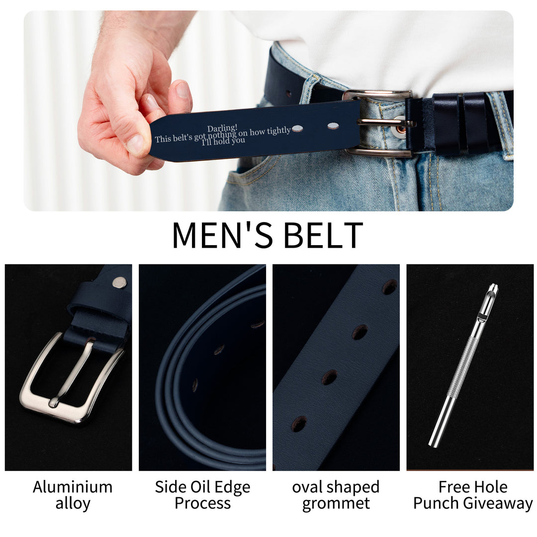 Easycosy Personalized Leather Belt-6（Made in USA）
