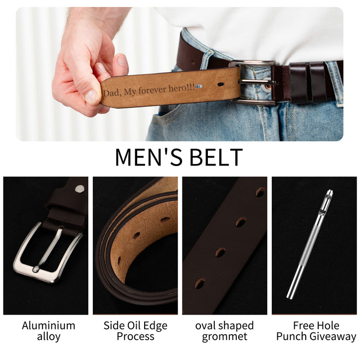 Easycosy Personalized Leather Belt-2（Made in USA）