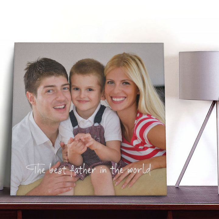 Easycosy Father's Day Gifts Custom Framed Canvas Prints with Your Photos（Made in USA）