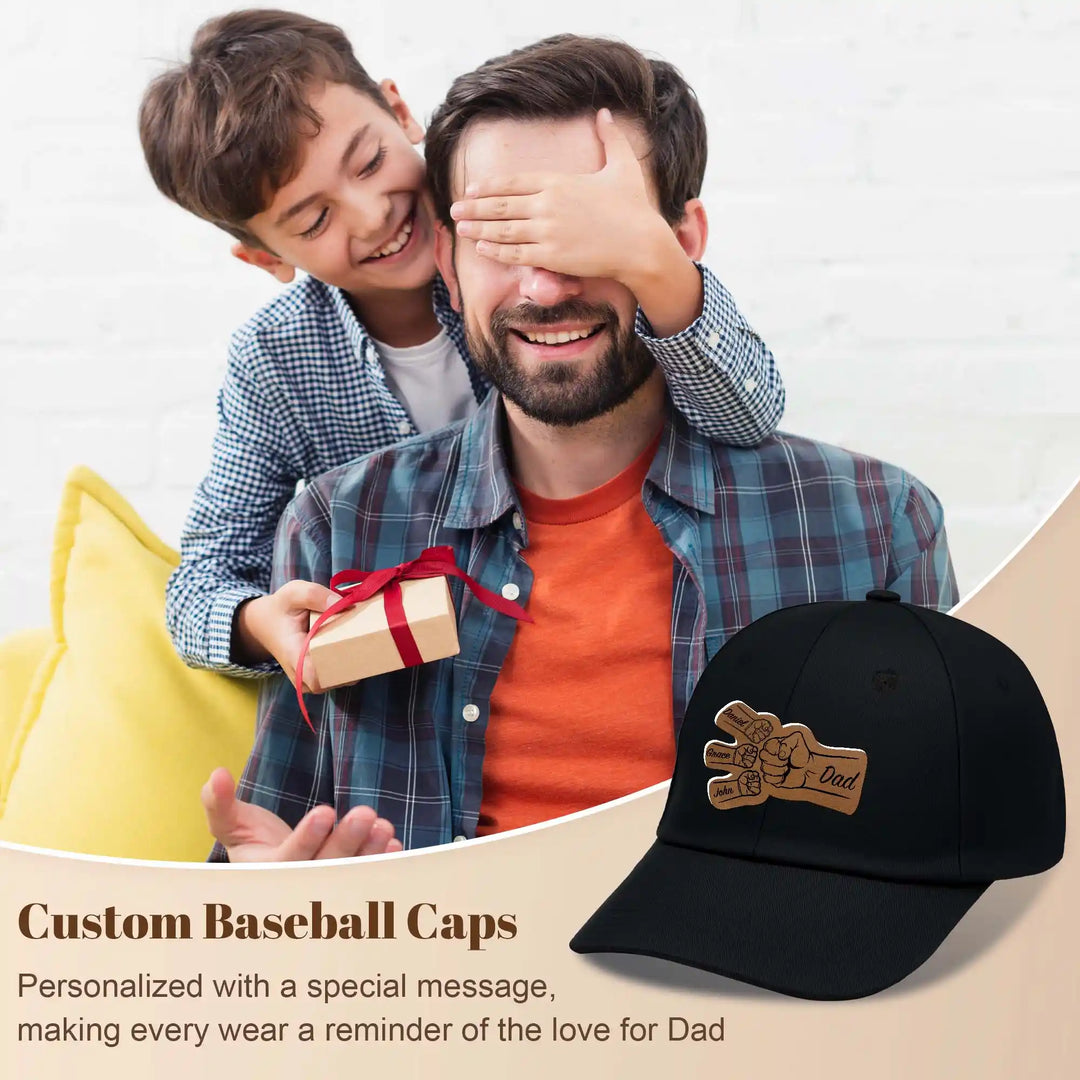 Easycosy Custom Baseball Cap with Leather Patch（Made in USA）