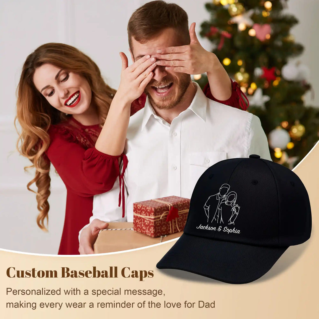 Easycosy Custom Baseball Cap Fathers Day Hats（Made in USA）